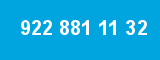 922 881 11 32